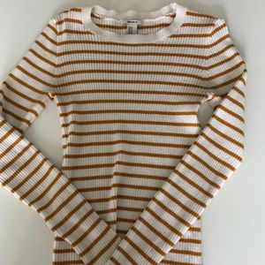 Forever 21 Striped Ribbed Sweater